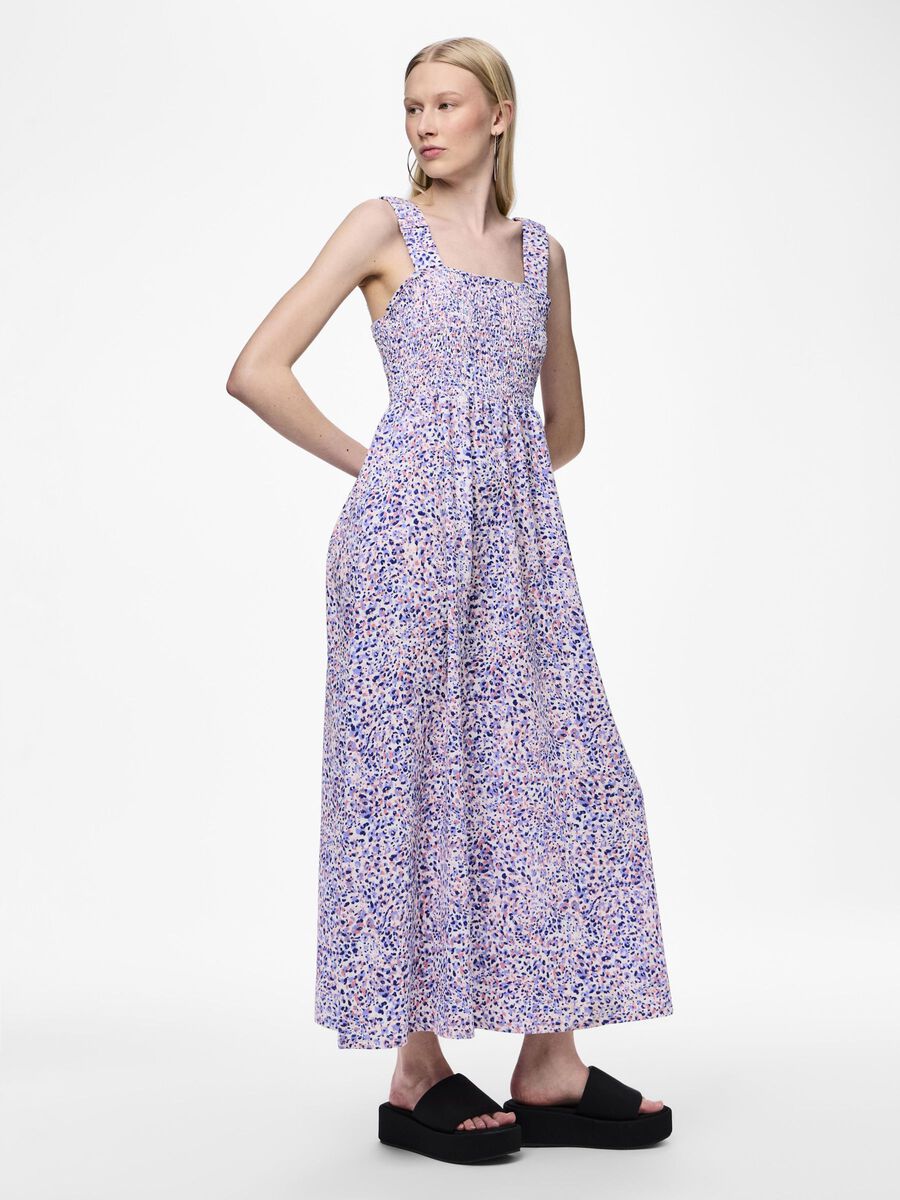 Pieces PCKICIANA MIDI DRESS, Hydrangea, highres - 17150591_Hydrangea_1117886_003.jpg