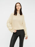 Pieces RIB KNITTED PULLOVER, Fog, highres - 17108330_Fog_003.jpg