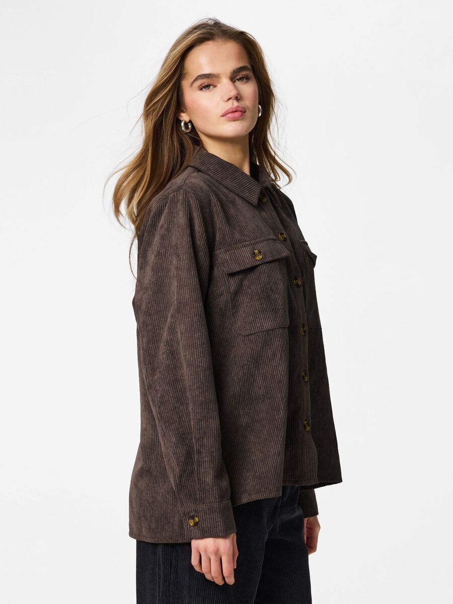 Product carousel image 1 PCEFFI CORDUROY  SHIRT, Hot Fudge