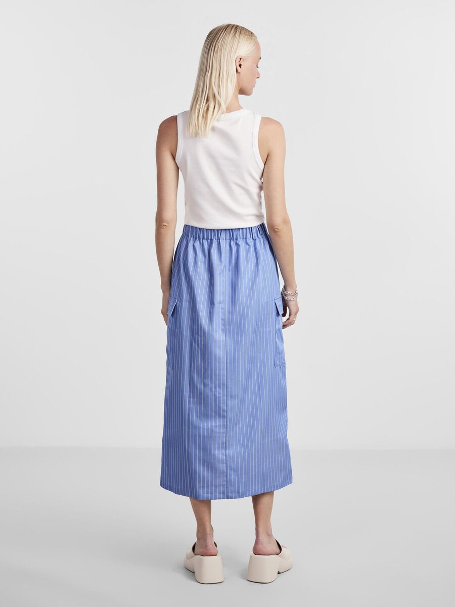 Pieces PCSANNY MIDI SKIRT, Medium Blue Denim, highres - 17147521_MediumBlueDenim_1099766_004.jpg