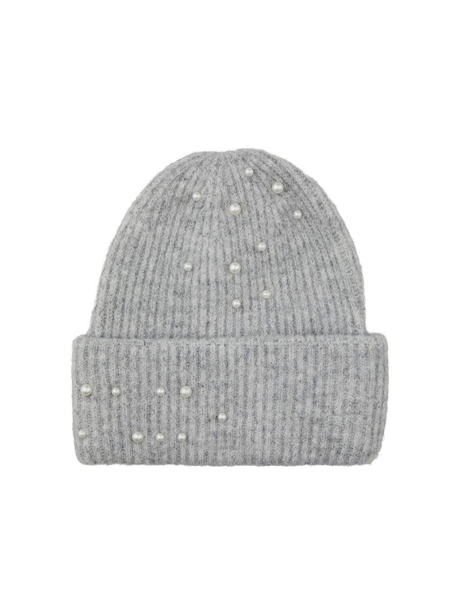 Pieces PCAMELIE BEANIE, Light Grey Melange, highres - 17130506_LightGreyMelange_001.jpg