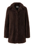 Pieces FAUX SHEARLING LANGE JAS, Chocolate Plum, highres - 17100937_ChocolatePlum_001.jpg