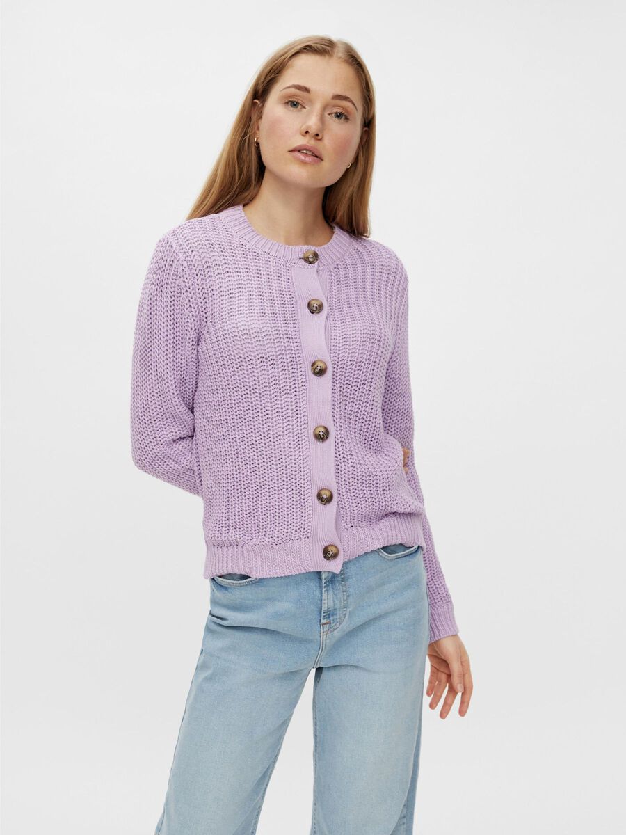 Pieces BUNTE STRICKJACKE, Orchid Bloom, highres - 17110767_OrchidBloom_825157_003.jpg
