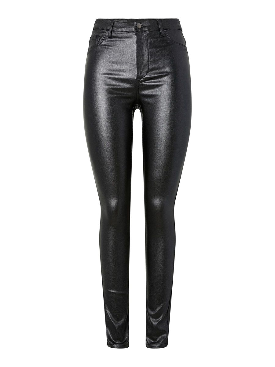 Product carousel image - PCHIGHSKIN GLITTER JEGGINGS, Black | 2