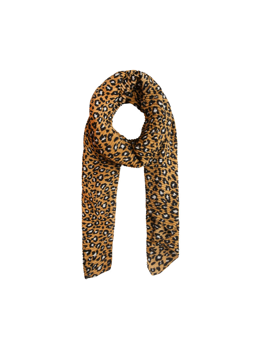 Pieces LEOPARDPRINT LANGT SKJERF, Cumin, highres - 17094360_Cumin_001.jpg