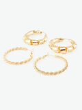 Pieces 2-PACK GEDRAAIDE CREOLEN, Gold Colour, highres - 17099078_GoldColour_713935_002.jpg