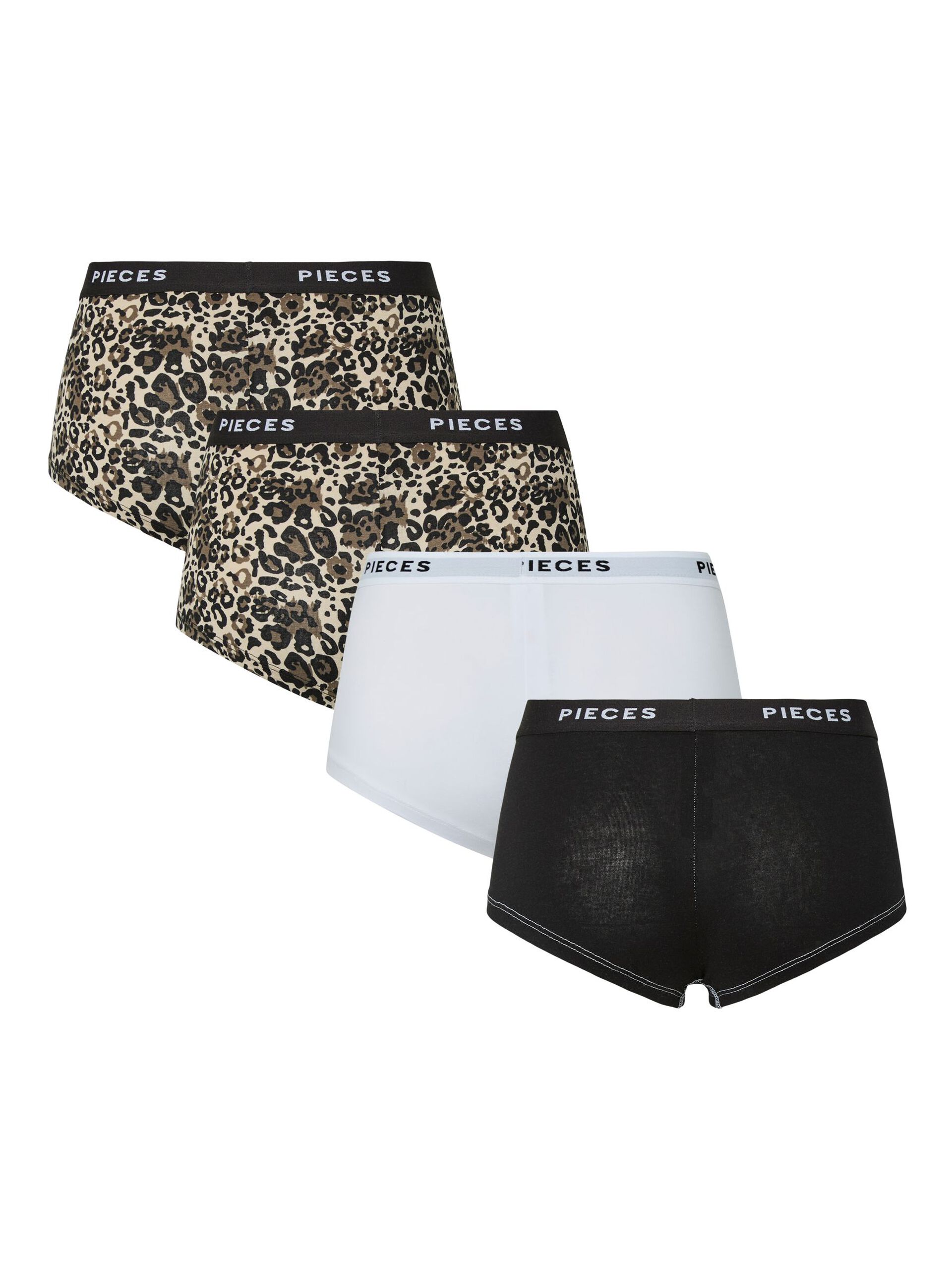 Carousel image - PCLOGO 4-PACK BOXER SHORTS, Silver Gray | 3