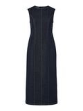 Pieces PCFRANNA DENIM MIDIKLÄNNING, Dark Blue Denim, highres - 17161242_DarkBlueDenim_001.jpg