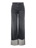 Pieces PCPIL HW STRAIGHT FIT JEANS, Grey Denim, highres - 17154818_GreyDenim_001.jpg