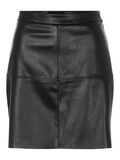 Pieces FAUX LEATHER SKIRT, Black, highres - 17116950_Black_001.jpg