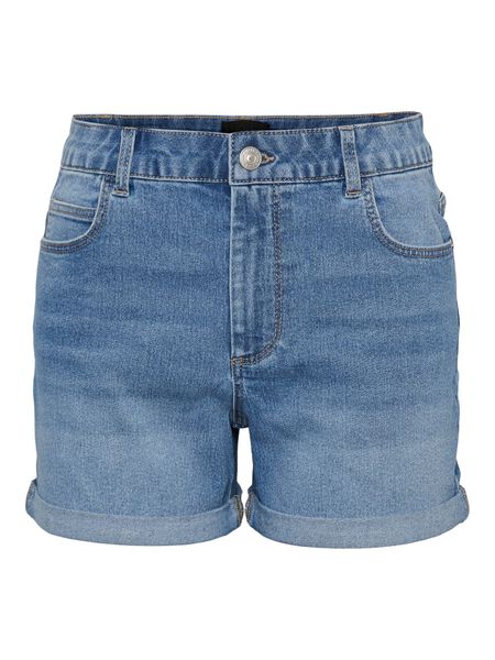 Pieces PCPEGGY DENIM SHORTS, Light Blue Denim, highres - 17134166_LightBlueDenim_001.jpg