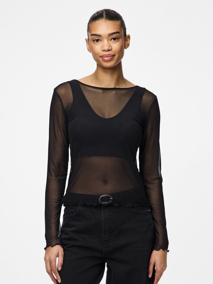 Pieces PCJULLI MESH TOP, Black, highres - 17162129_Black_003.jpg