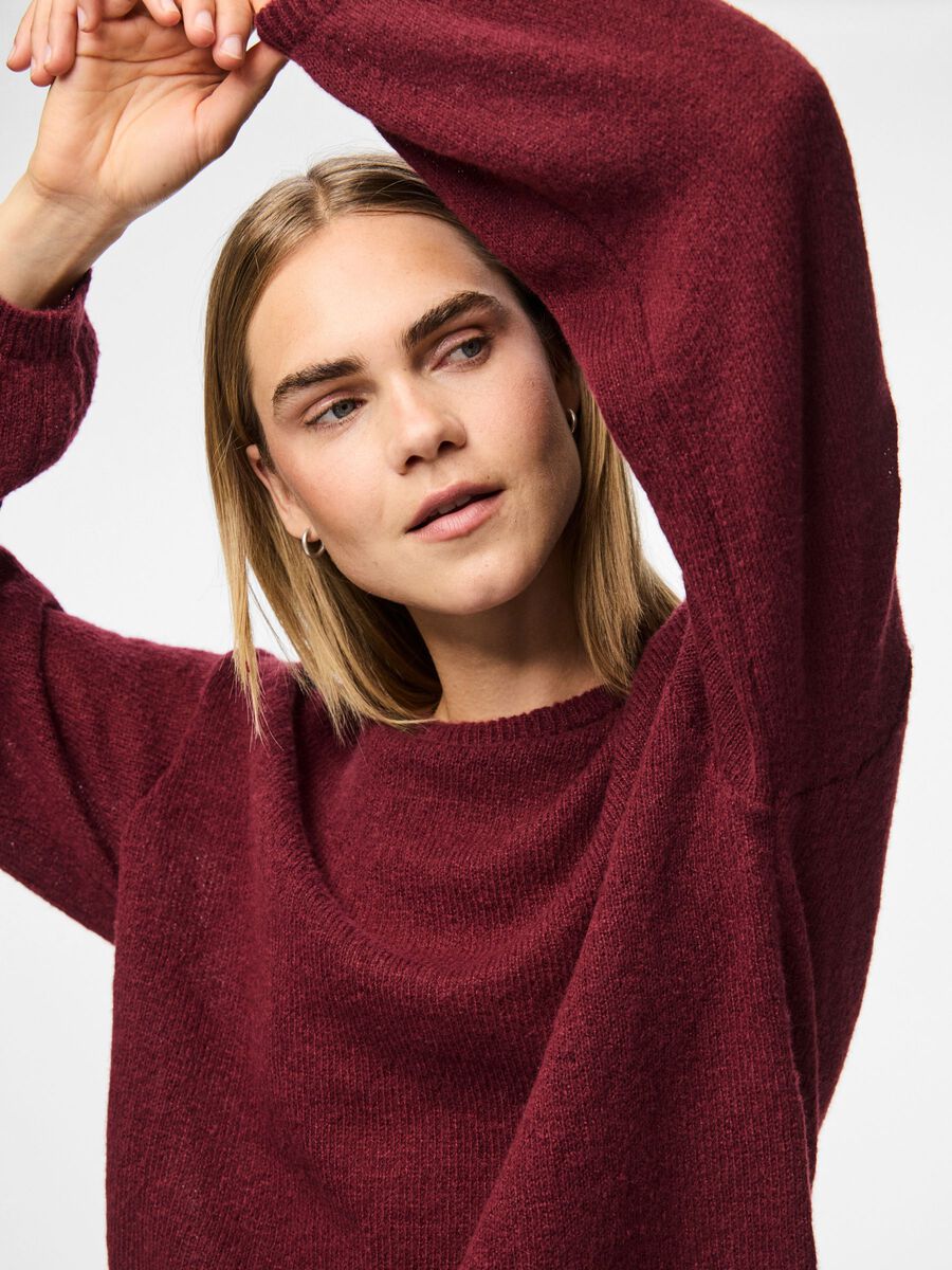 Carousel image - PCIDA KNITTED PULLOVER, Tawny Port | 4