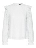 Pieces PCJOLLINE LANGÆRMET BLUSE, Bright White, highres - 17150892_BrightWhite_001.jpg