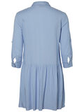 Pieces 3/4 SLEEVED SHIRT DRESS, Brunnera Blue, highres - 17094259_BrunneraBlue_002.jpg
