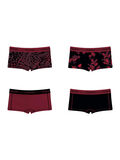 Pieces 4-PACK MED BOMULLSSYDDA BOXERSHORTS, Biking Red, highres - 17101127_BikingRed_001.jpg