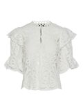 Pieces PCLYKKE SHORT SLEEVED BLOUSE, Bright White, highres - 17152025_BrightWhite_001.jpg