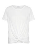 Pieces KNOT FRONT T-SHIRT, Bright White, highres - 17100131_BrightWhite_001.jpg