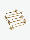 Pieces SHELL DESIGN HAIRPINS, Gold Colour, highres - 17102402_GoldColour_001.jpg