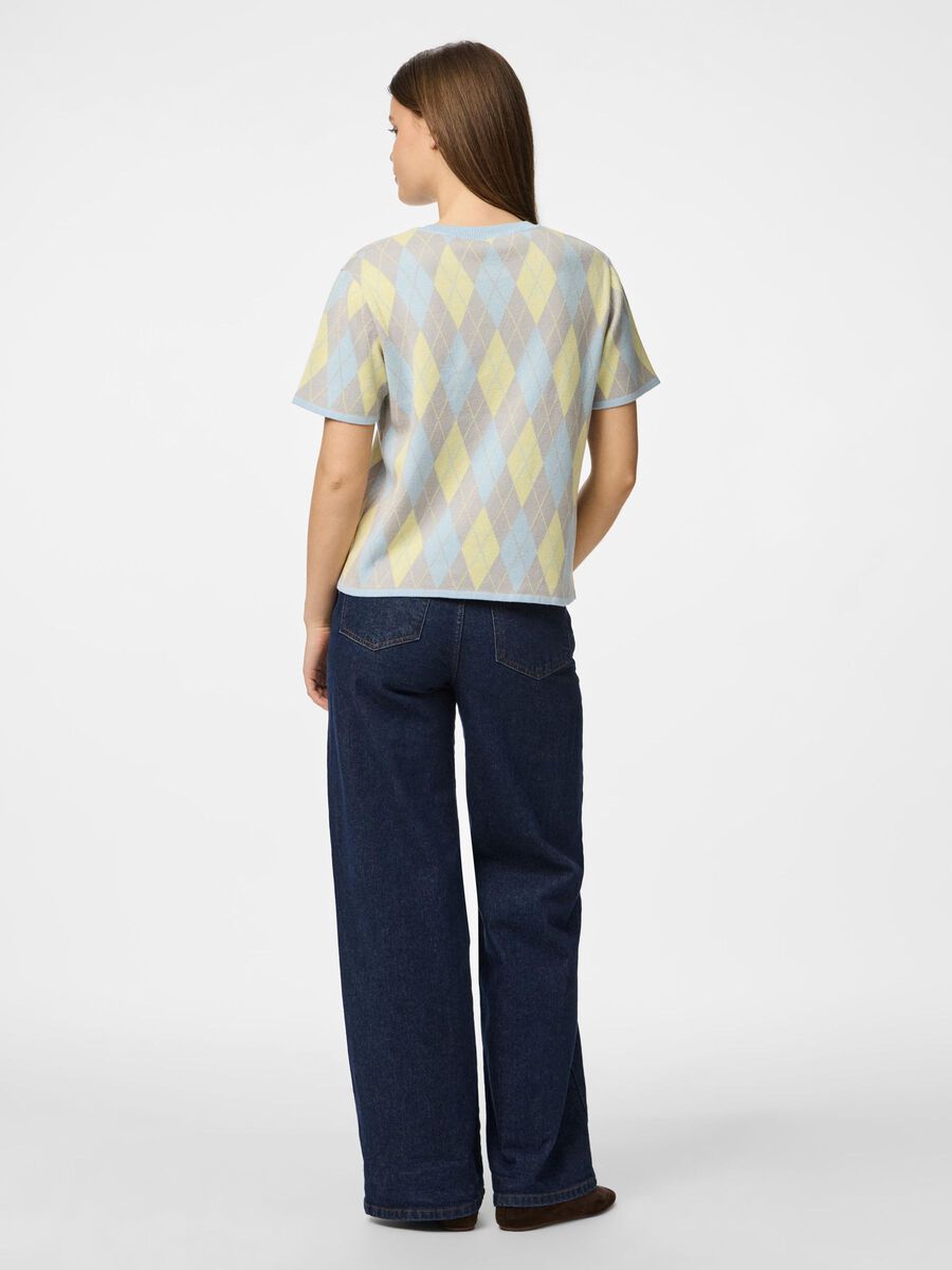 Pieces PCFARLEY - ARLEQUIN TOP EN MAILLE, Cool Grey, highres - 17163576_CoolGrey_1249673_004.jpg