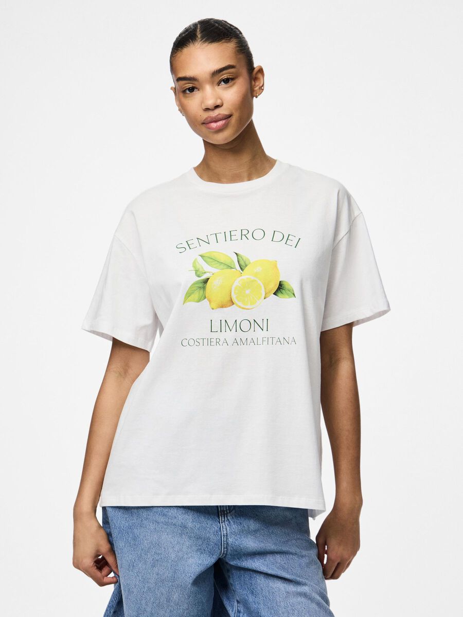 Pieces PCTHEA T-SHIRT, Bright White, highres - 17157114_BrightWhite_1178553_003.jpg