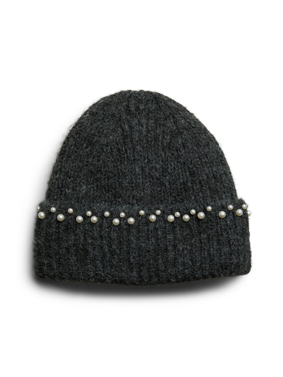 Carousel image - PCJOSSINA BEANIE, Dark Grey Melange | 1