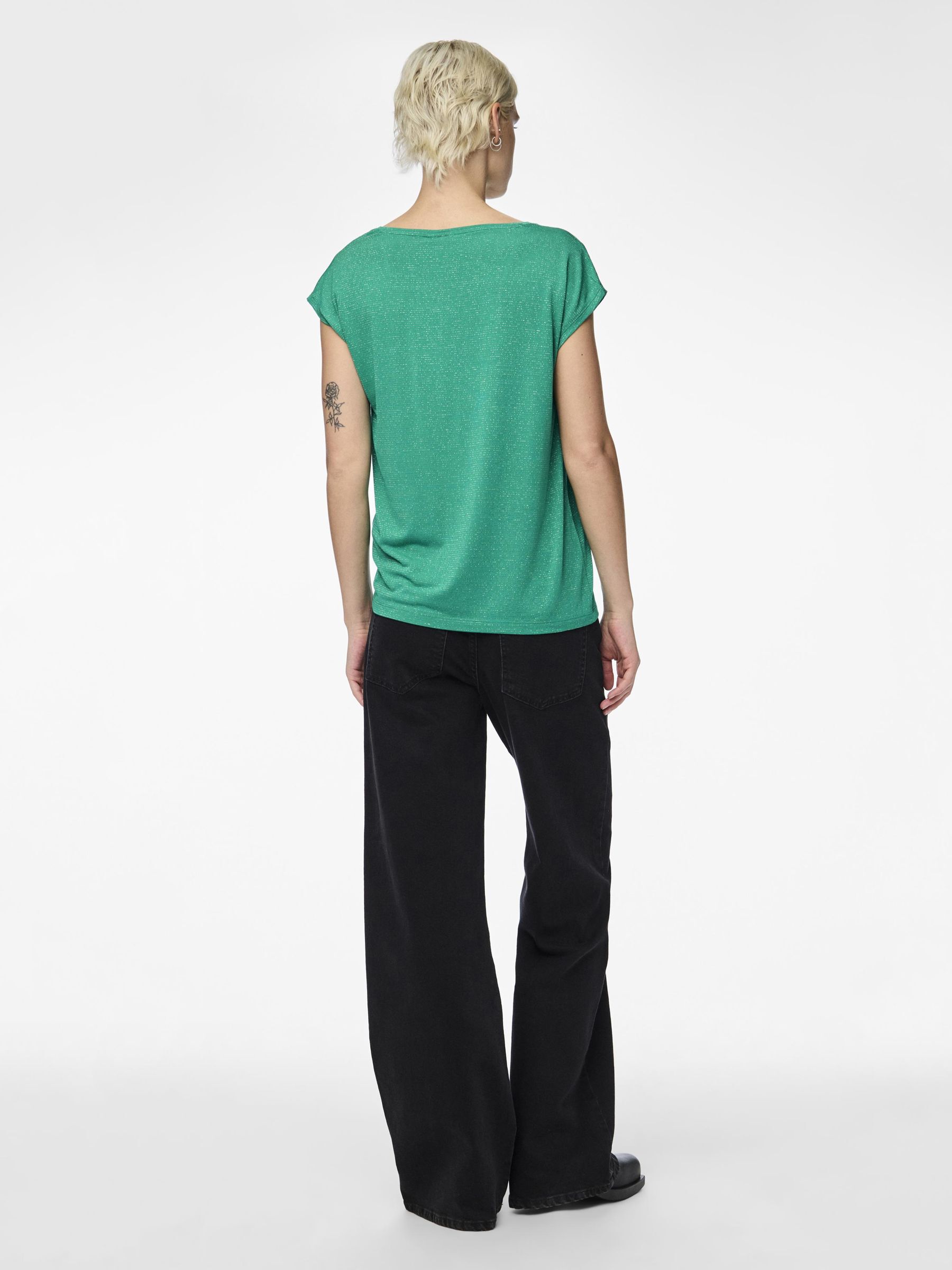 Groen online glitter shirt