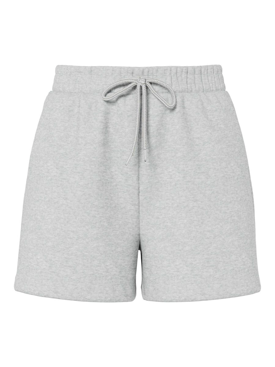 Pieces PCCHILLI SWEAT SHORTS, Light Grey Melange, highres - 17118868_LightGreyMelange_001.jpg