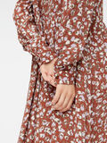 Pieces PRINTED LONG SLEEVED DRESS, Root Beer, highres - 17109858_RootBeer_811656_006.jpg