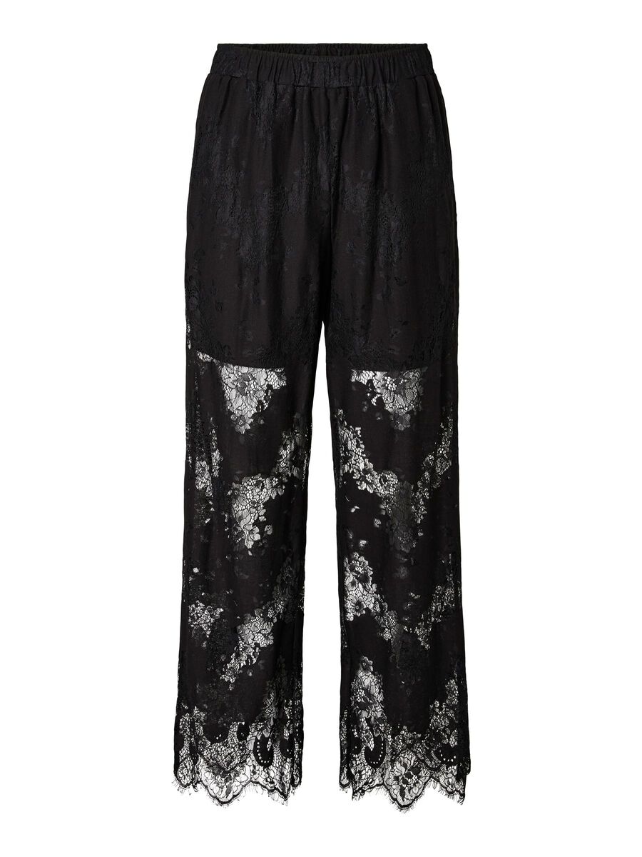 Carousel image - PCRINNE HW STRAIGHT LACE TROUSERS, Black | 6