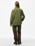 thumbnail Pceffi corduroy overhemd, colour: olivine, groene, achterkant