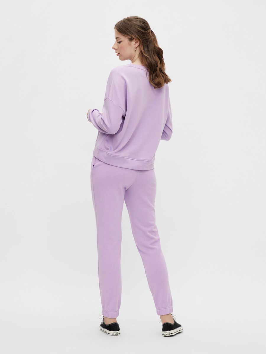 Pieces RELAXED FIT HIGH WAIST SWEATPANTS, Sheer Lilac, highres - 17118867_SheerLilac_004.jpg