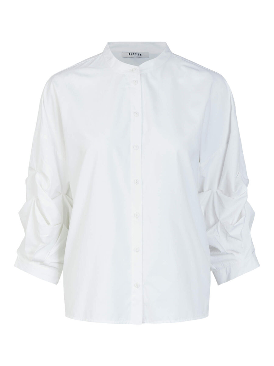 Pieces MANCHES LONGUES CHEMISE, Bright White, highres - 17107853_BrightWhite_001.jpg