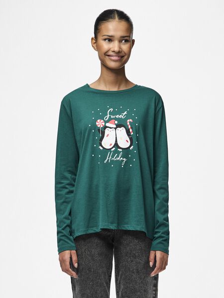 Pieces PCHANNIS CHRISTMAS T-SHIRT, Botanical Garden, highres - 17136563_BotanicalGarden_1081521_003.jpg