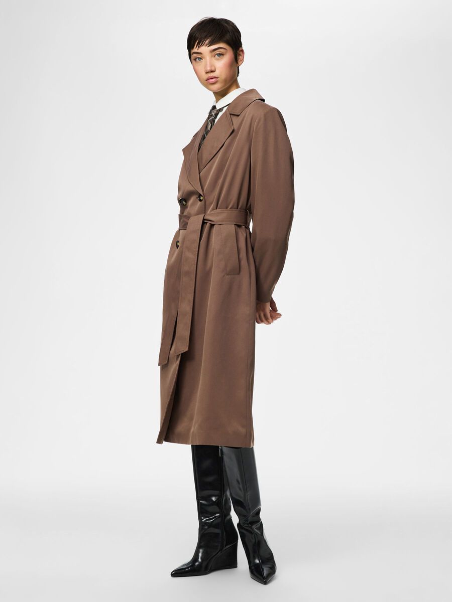 Carousel image - PCSCARLETT TRENCHCOAT, Coffee Quartz | 5