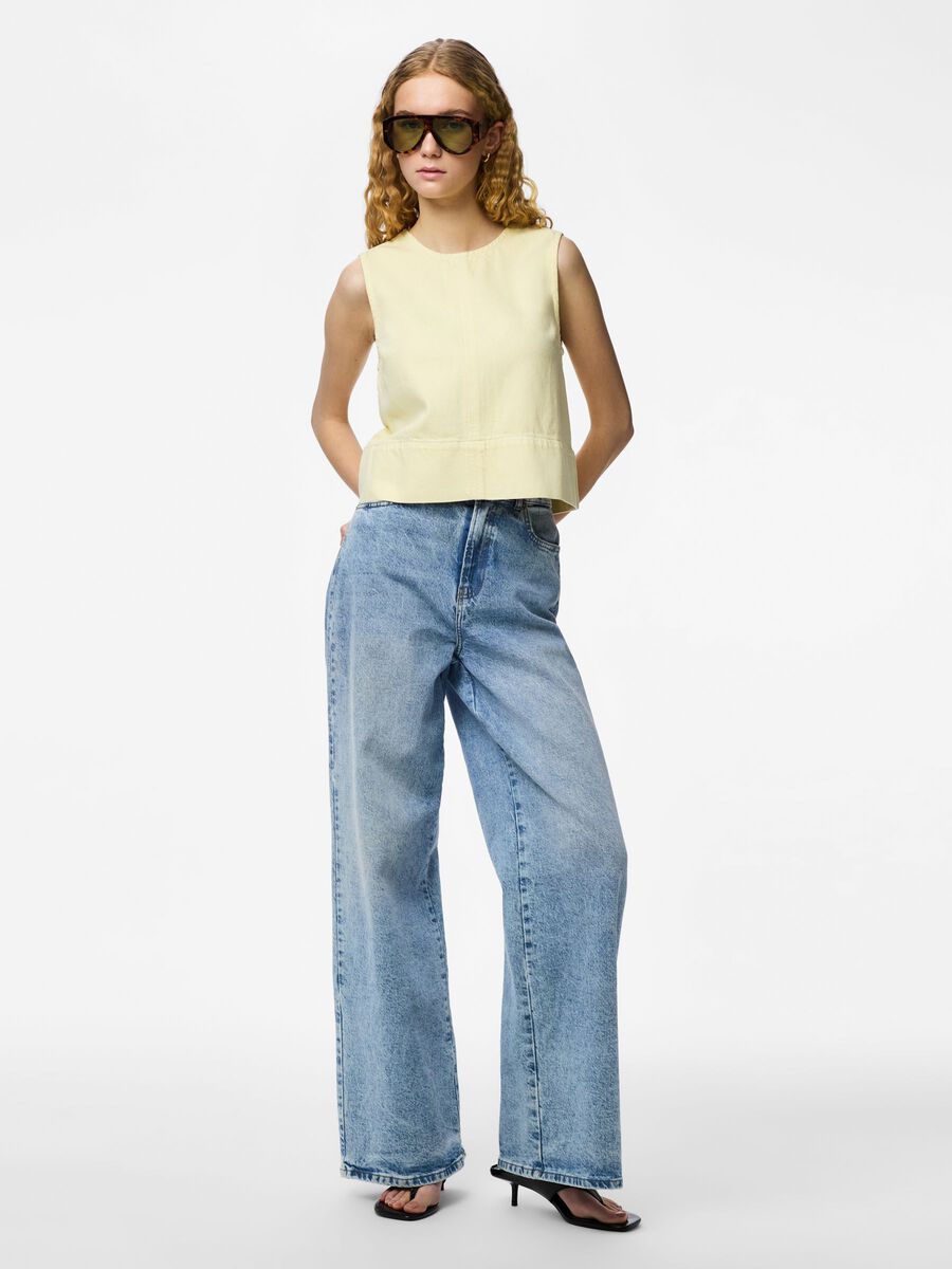 Carousel image - PCSKY DENIM VEST, French Vanilla | 3