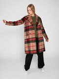Pieces LONG CHECKED COAT, Camel, highres - 17090227_Camel_639523_005.jpg