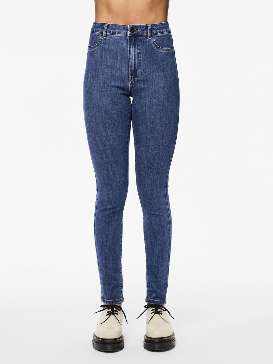 Pieces PCDEA HW JEGGINGS, Medium Blue Denim, highres - 17151020_MediumBlueDenim_003.jpg