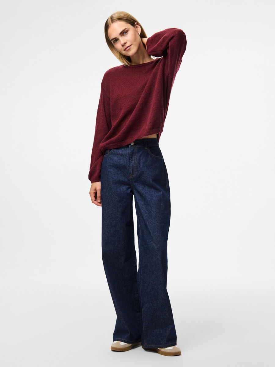 Carousel image - PCIDA KNITTED PULLOVER, Tawny Port | 3