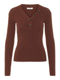 Pieces BUTTON DETAILED LONG SLEEVE TOP, Mustang, highres - 17099054_Mustang_001.jpg
