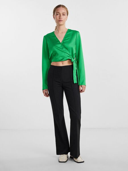 Pieces PCSIMBA FLARED TROUSERS, Black, highres - 17144676_Black_005.jpg