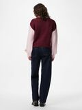 Product image thumbnail - PCJENNER KNITTED PULLOVER, Tawny Port | 2