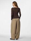 Product image thumbnail 2 PCMELLY BOATNECK TOP, Hot Fudge