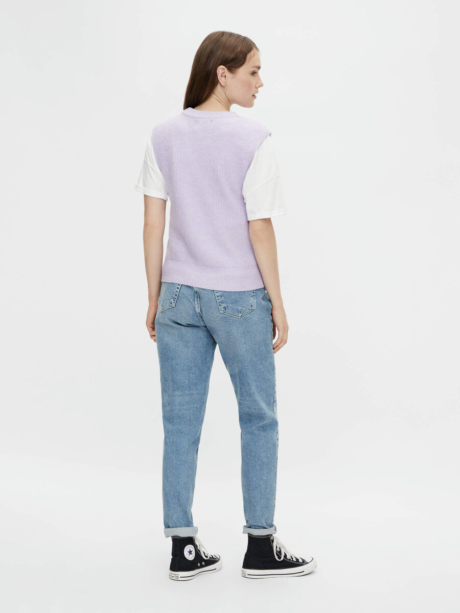 Pieces TOP A MAGLIA, Lavender, highres - 17117745_Lavender_890029_004.jpg