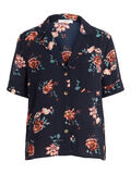 Pieces FLORAL-PRINT SHORT SLEEVED SHIRT, Navy Blazer, highres - 17101600_NavyBlazer_738896_001.jpg