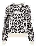 Pieces ZEBRA KNITTED PULLOVER, Fog, highres - 17113251_Fog_846744_001.jpg