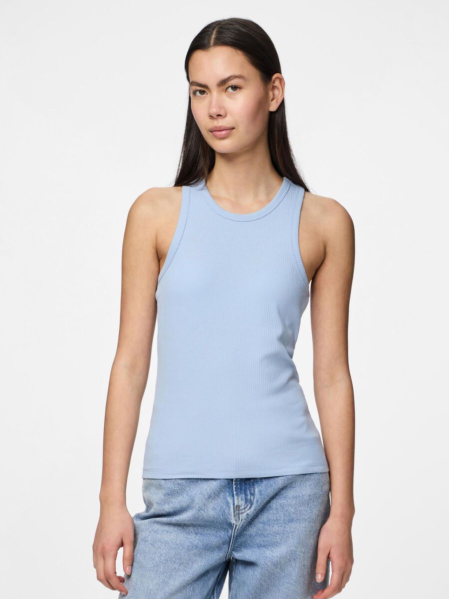 Pieces PCRUKA RIBBED TANK TOP, Cashmere Blue, highres - 17133673_CashmereBlue_003.jpg