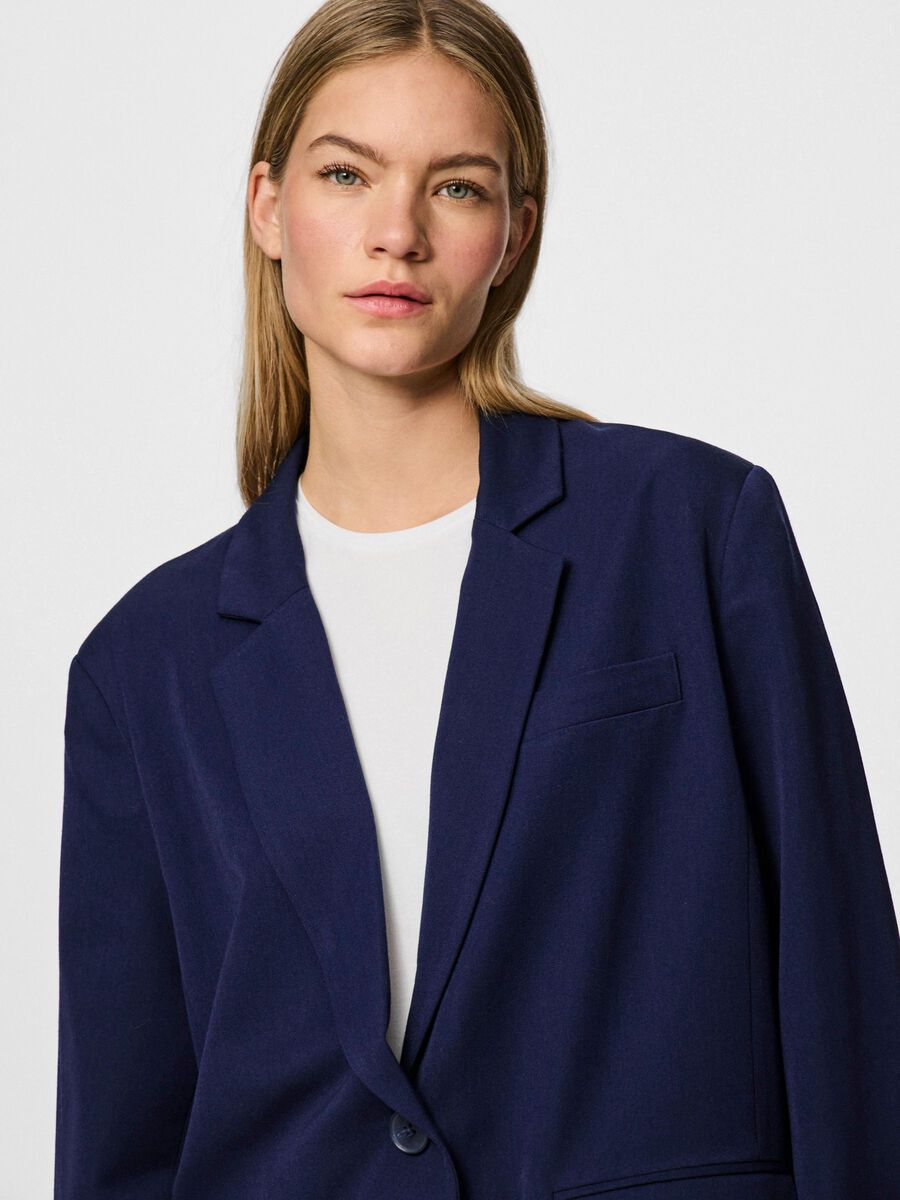 Carousel image - PCKAMIL OVERSIZED BLAZER, Maritime Blue | 6