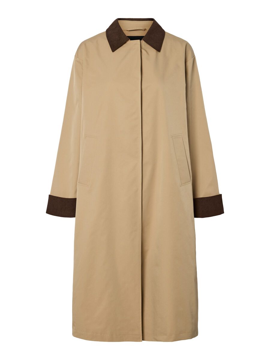 Product carousel image - PCJORMA LONG JACKET, Travertine | 2