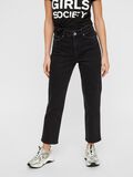 Pieces HIGH WAIST STRAIGHT CROPPED JEANS, Black Denim, highres - 17100797_BlackDenim_003.jpg